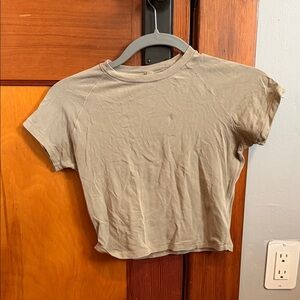 SKIMS Green Cropped T-Shirt